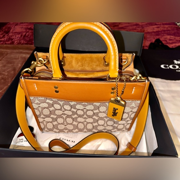 COACH Rogue 25 in Signature Textile Jacquard Handbag - Picture 4 of 16